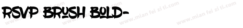 RSVP Brush Bold字体转换
